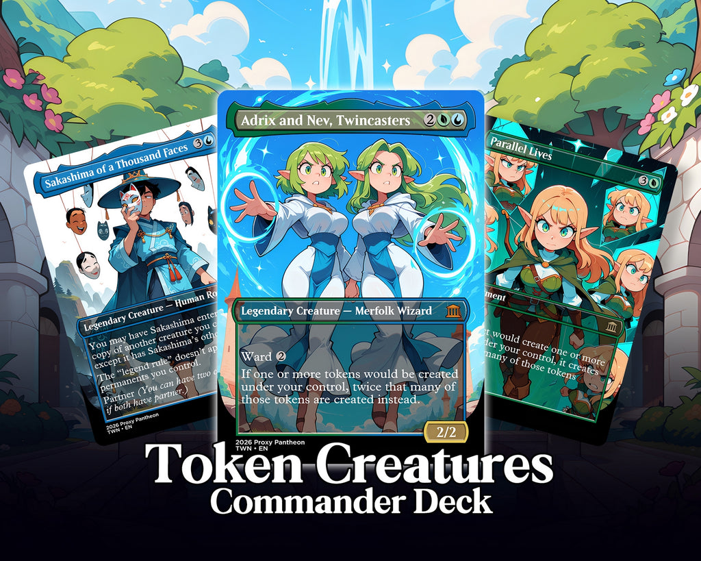 Token Creatures Commander Proxy JUMBO Deck