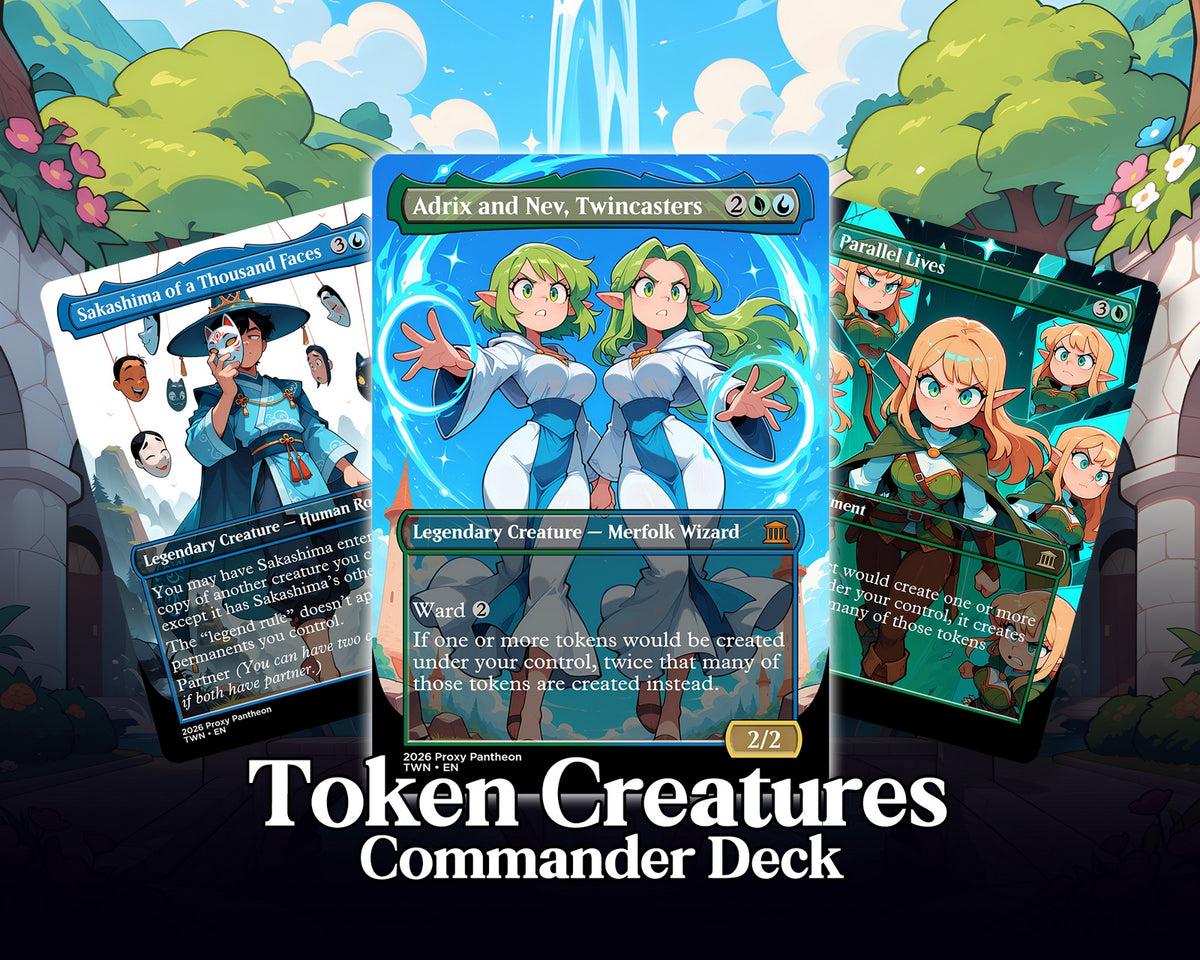 Token Creatures Commander Proxy JUMBO Deck