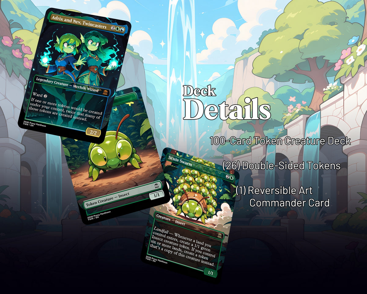 Token Creatures Commander Proxy JUMBO Deck