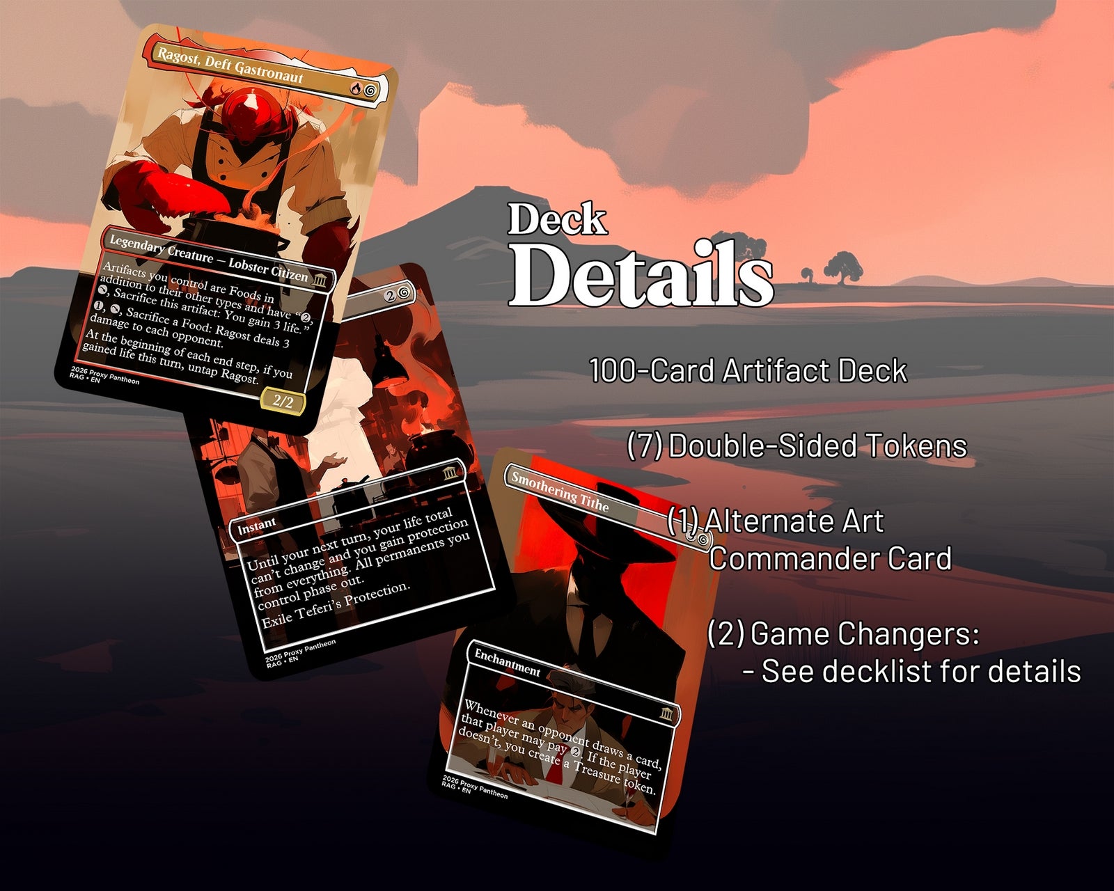 Ragost, Surf & Turf Commander Proxy Deck – Proxy Pantheon