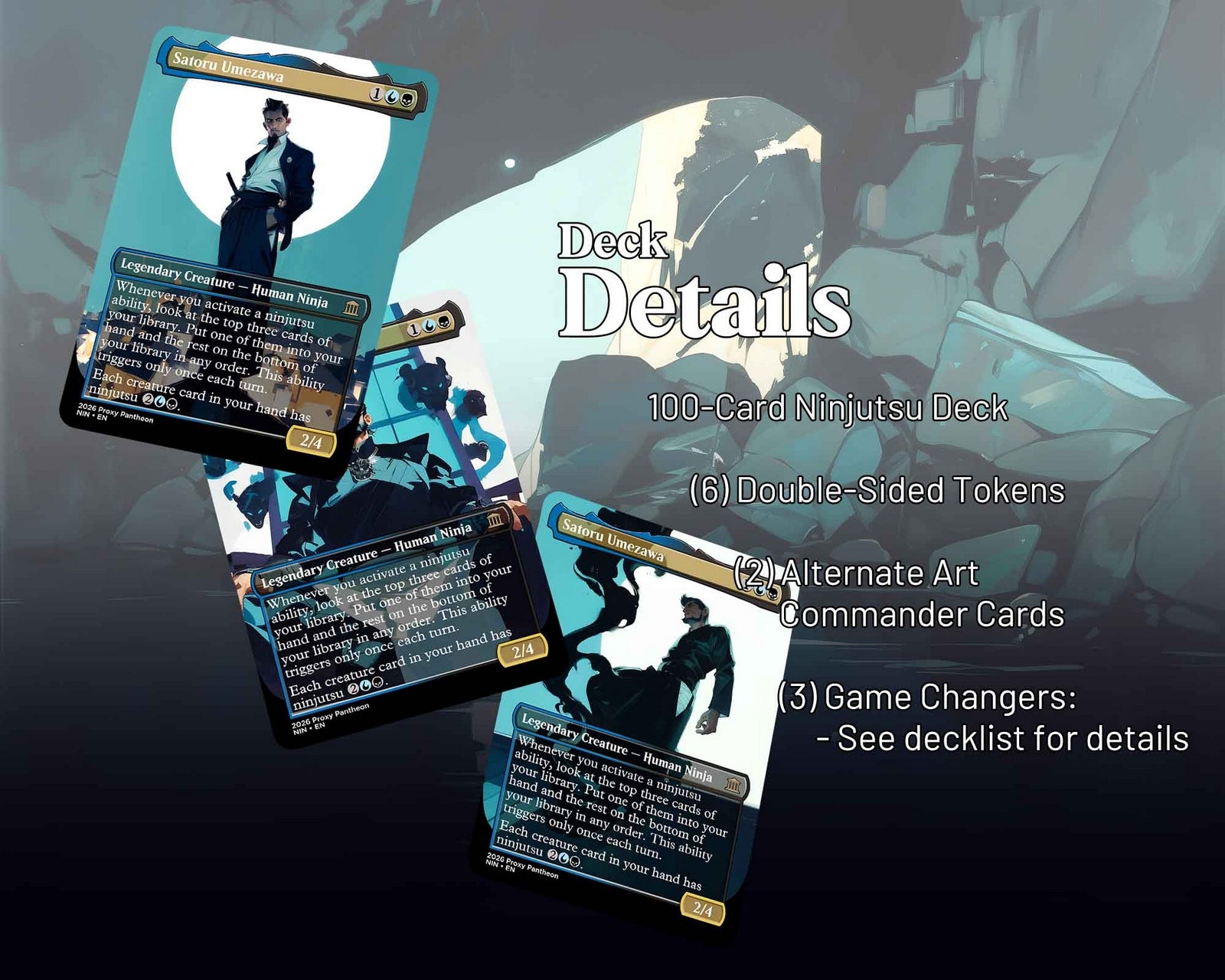 Ninjutsu Everything Commander Proxy Deck