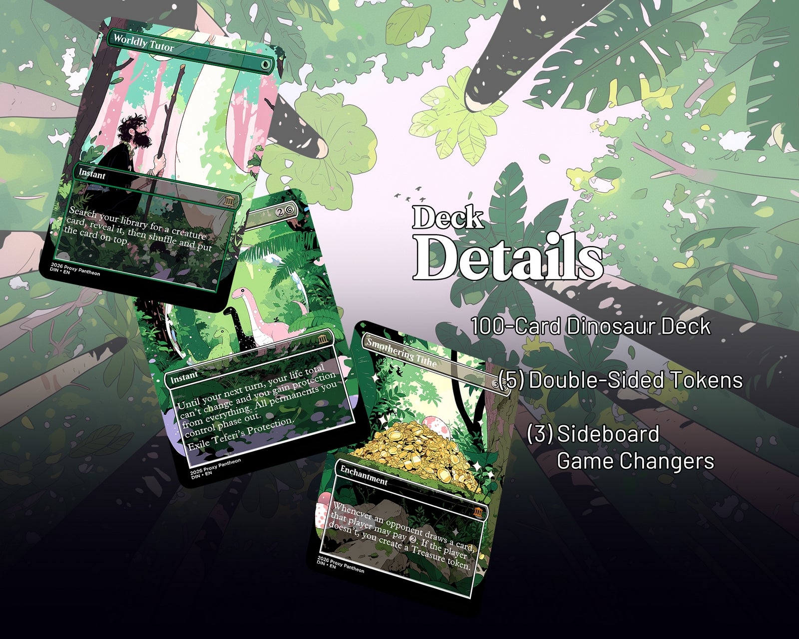 Dinosaur Tribal Commander Proxy Deck