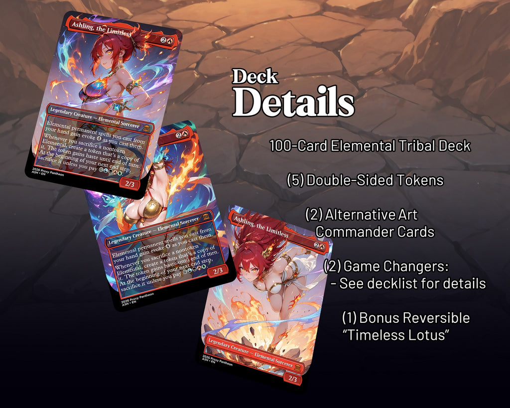 Elemental Typal Commander Waifu Proxy Deck