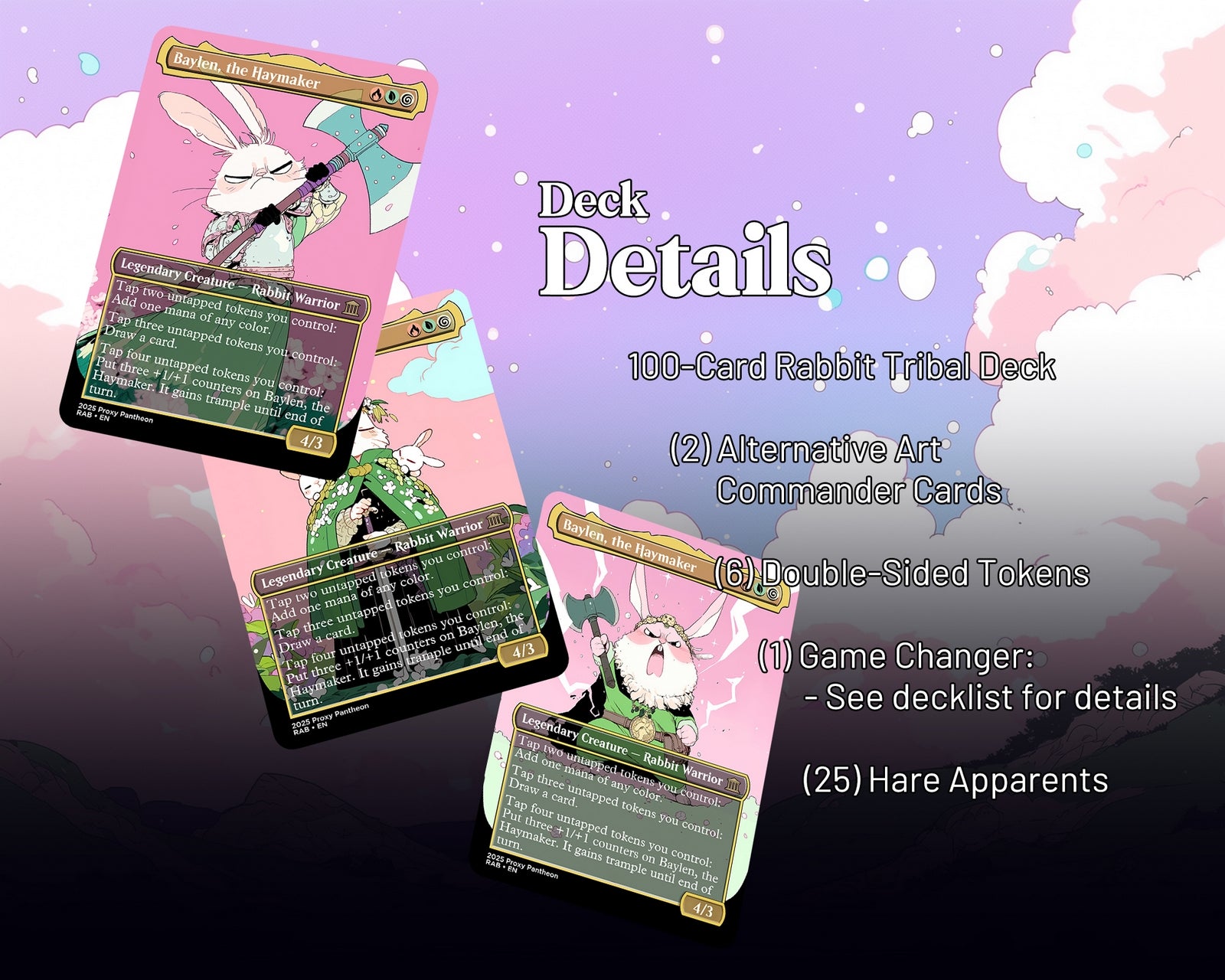 Hare Apparent (Back-Order) Commander Proxy Deck