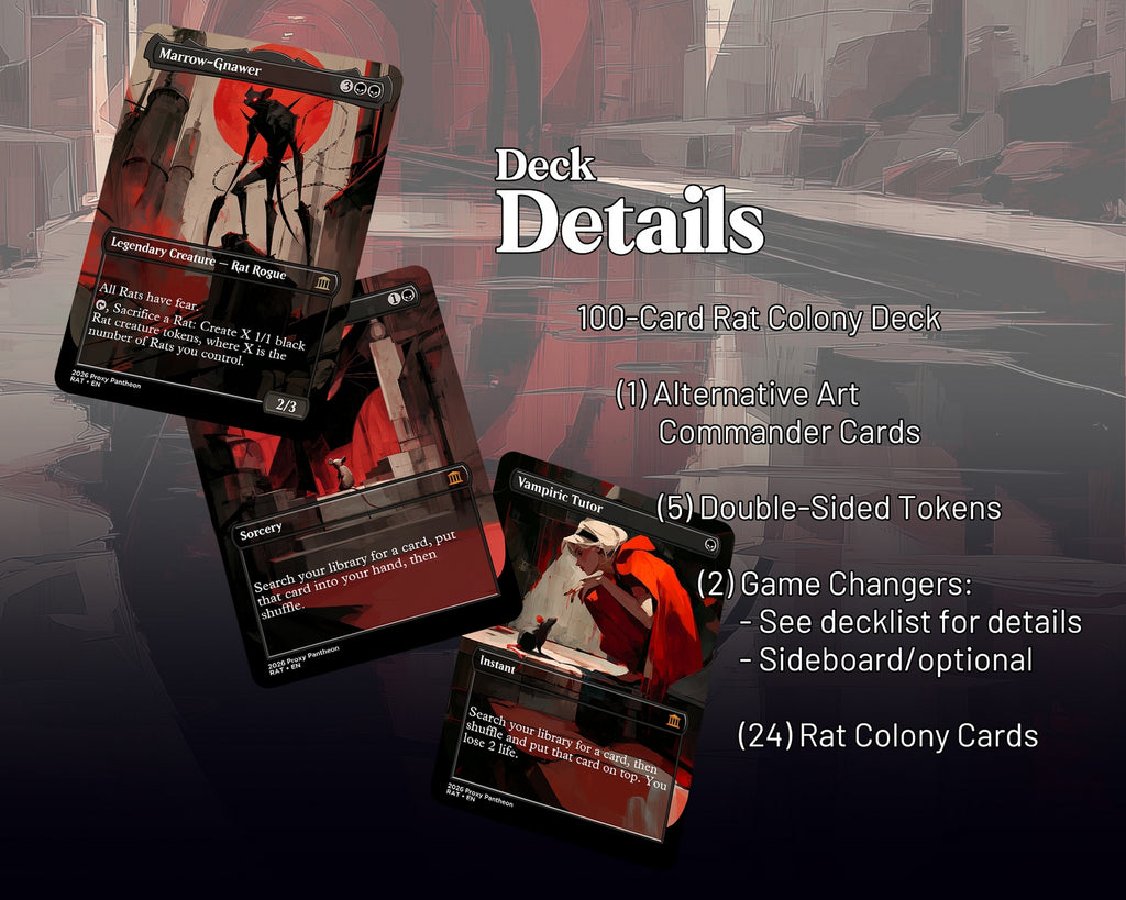 Rat Colony Commander Proxy Deck
