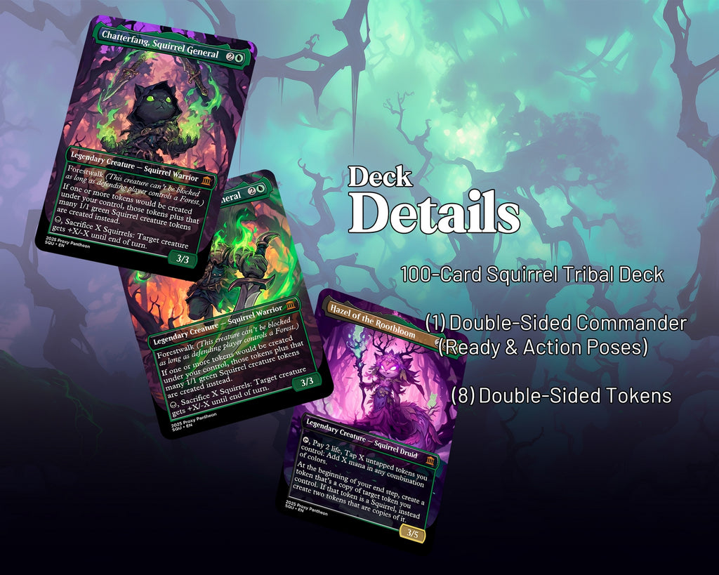 Squirrel Typal Commander Proxy Deck