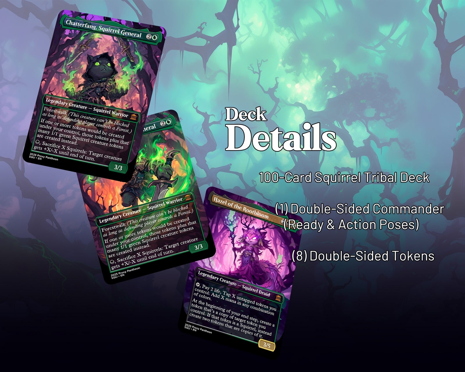 Squirrel Typal Commander Proxy Deck