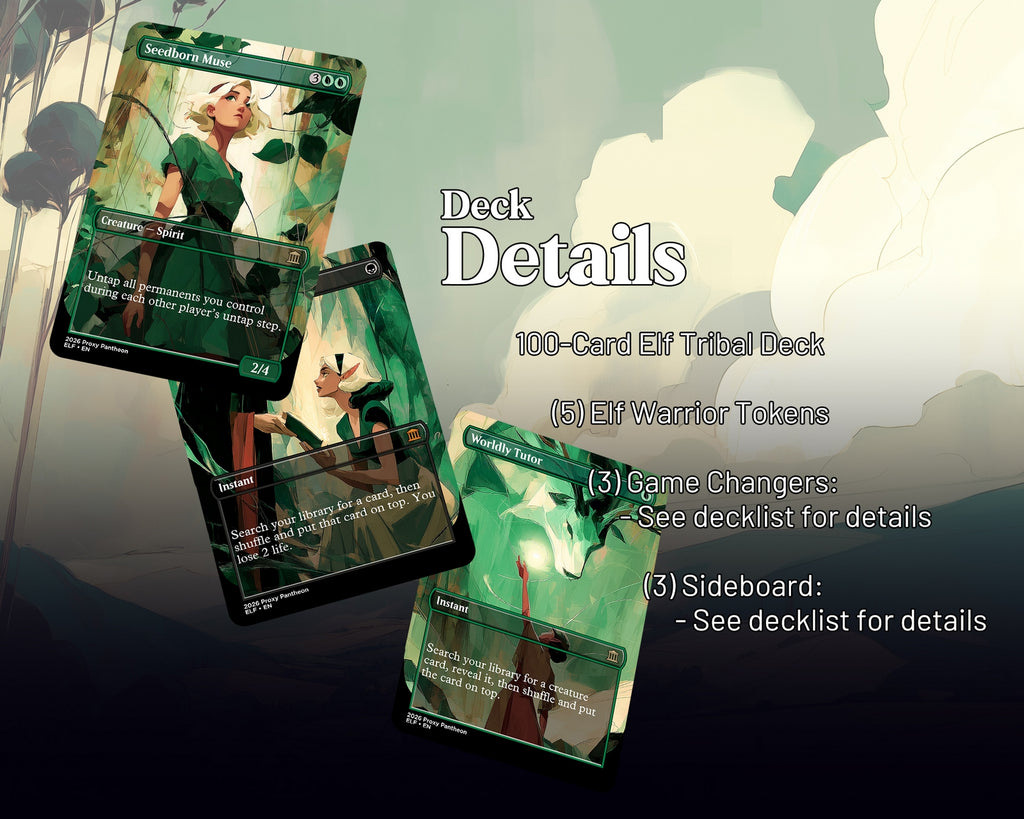 Elf Typal Commander Proxy Deck