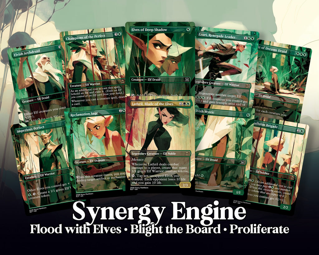 Elf Typal Commander Proxy Deck