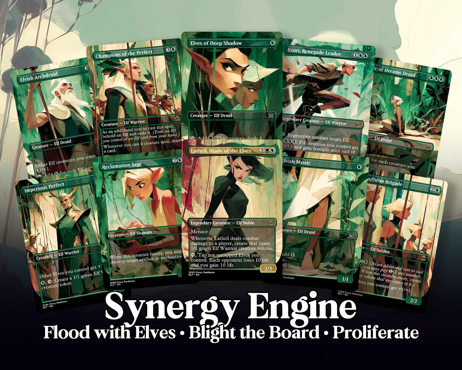Elf Typal Commander Proxy Deck