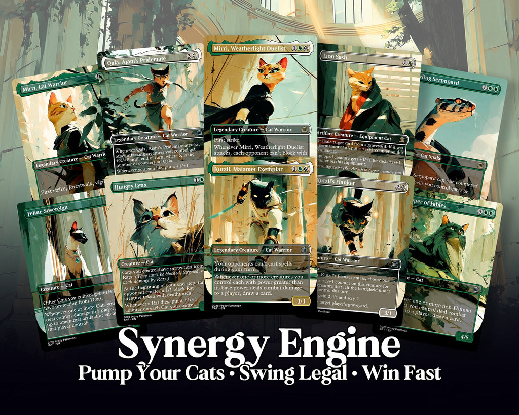 Cat Typal Commander Proxy Deck