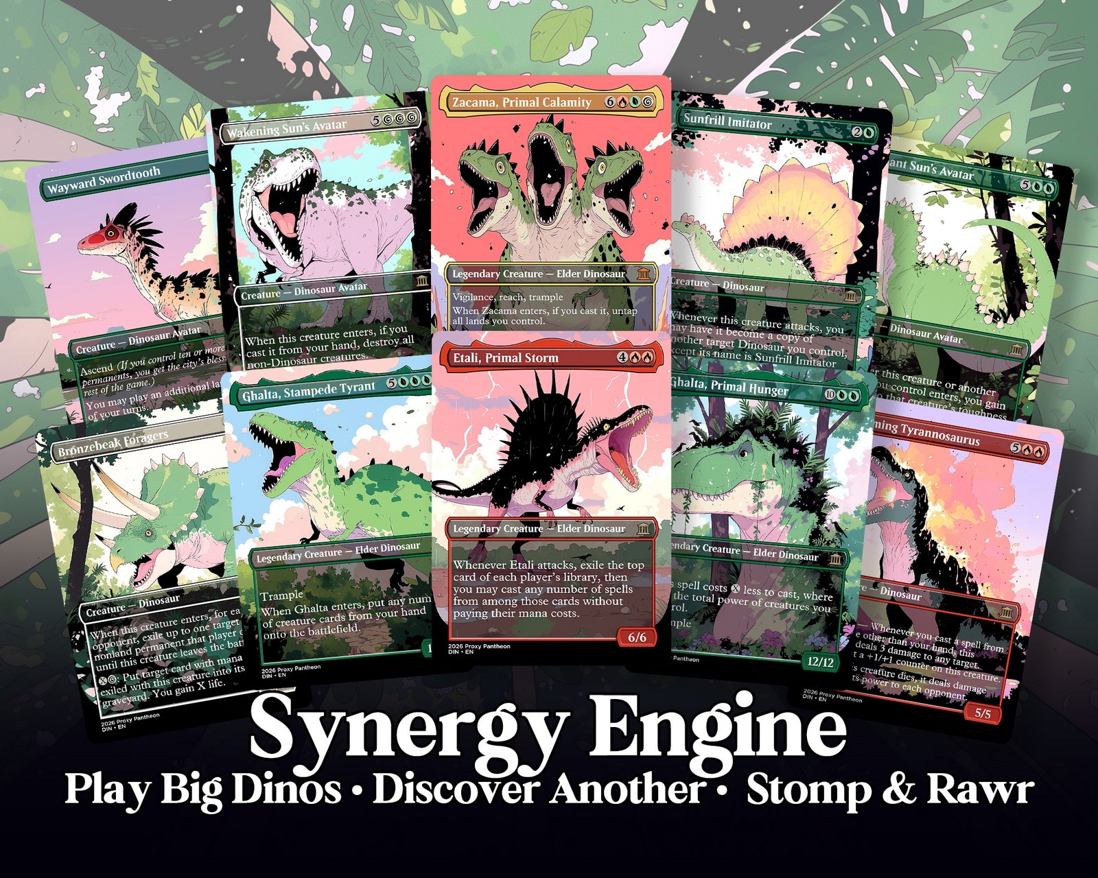Dinosaur Tribal Commander Proxy Deck