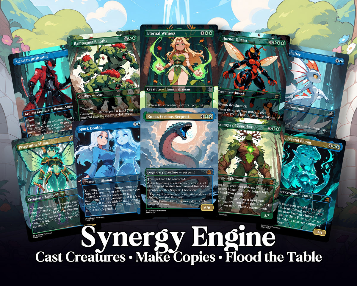 Token Creatures Commander Proxy JUMBO Deck