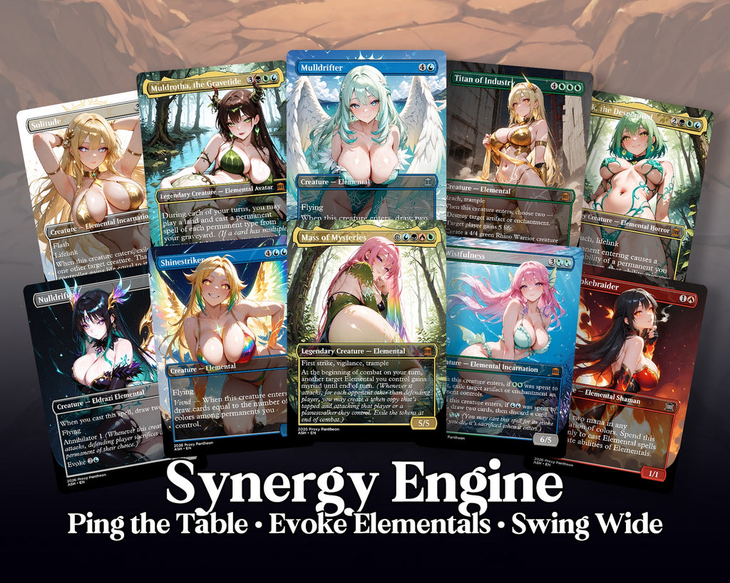 Elemental Typal Commander Waifu Proxy Deck