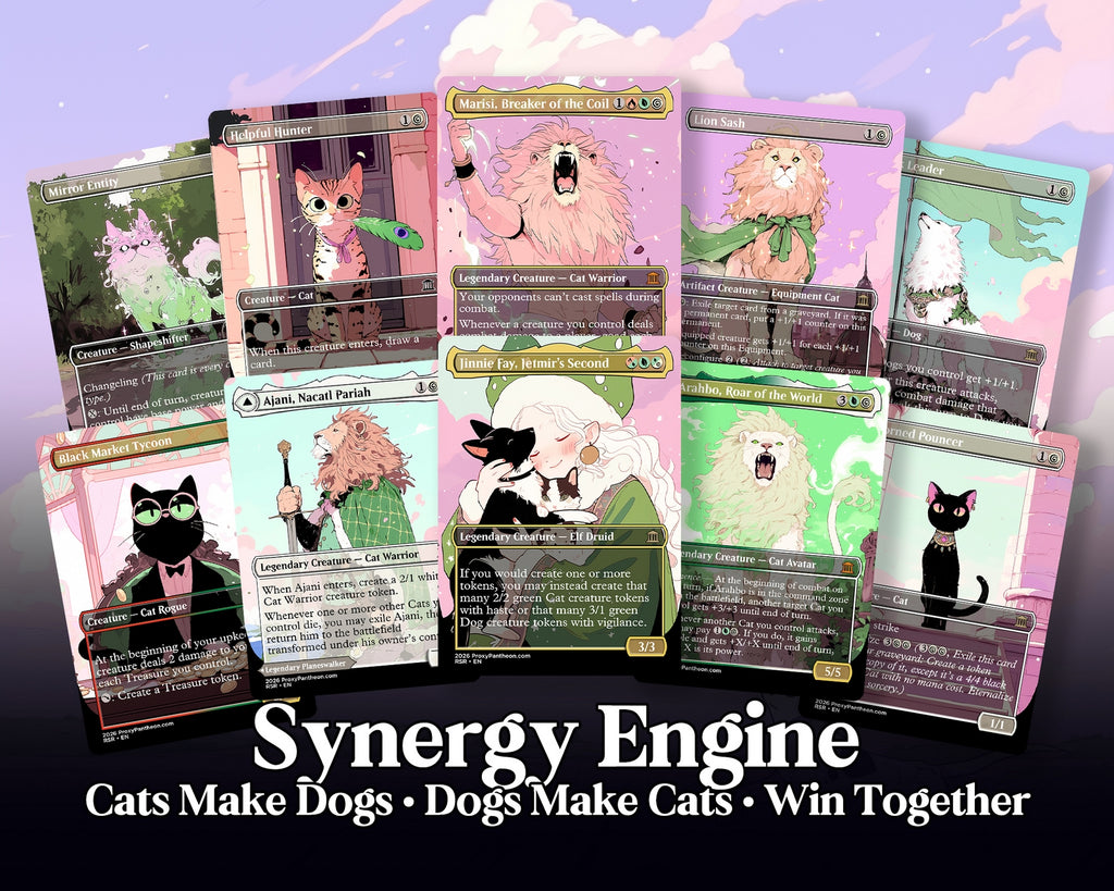 Cat & Dog Typal Commander Proxy Deck