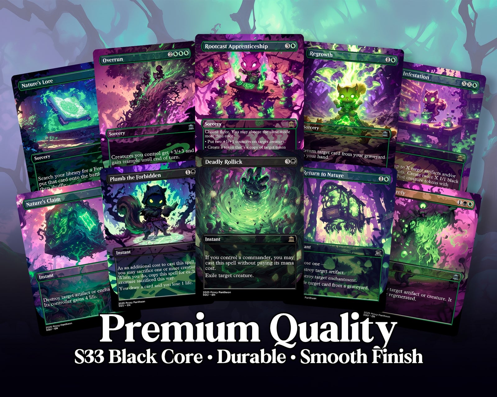 Squirrel Typal Commander Proxy Deck