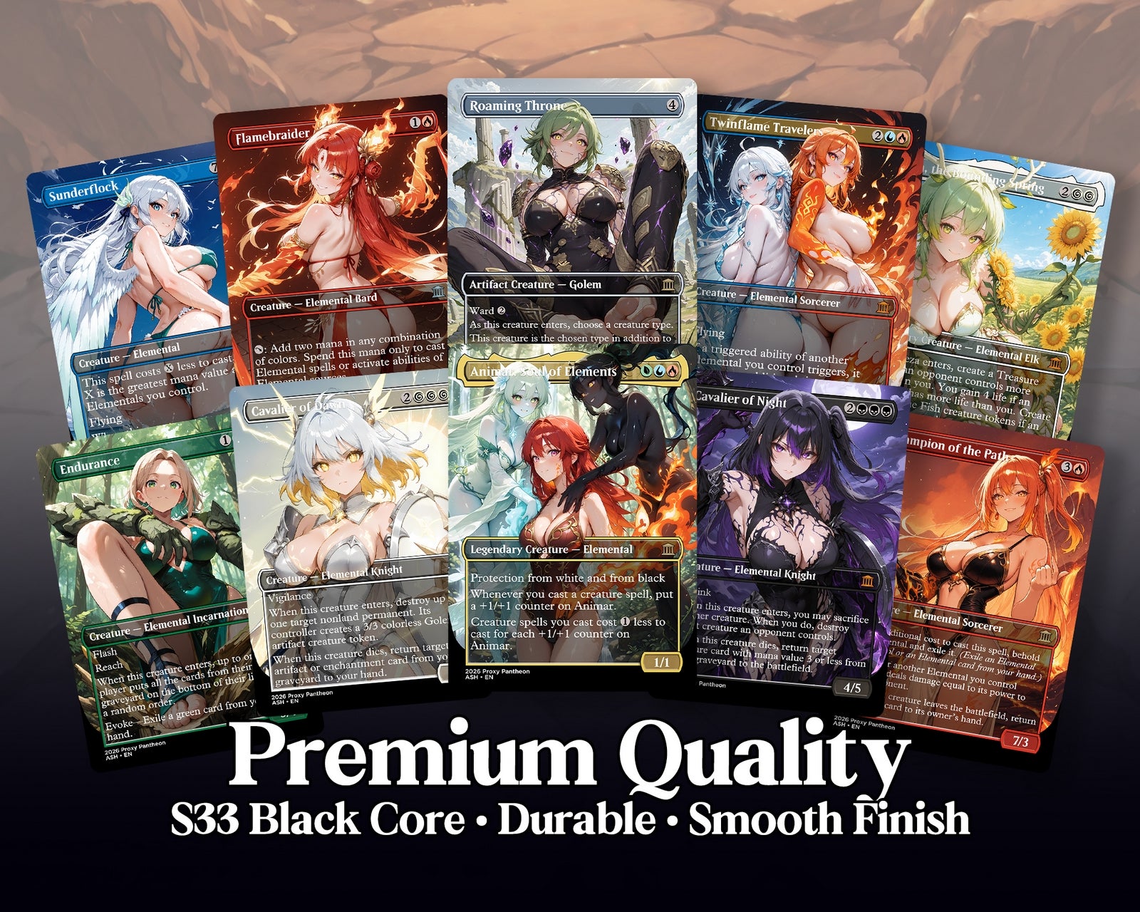 Elemental Typal Commander Waifu Proxy Deck