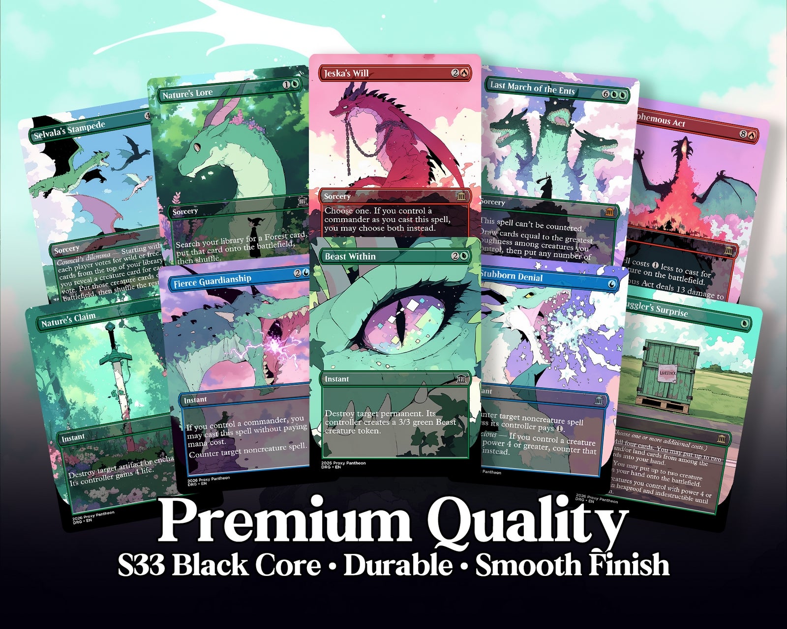 Dragon Typal Commander Proxy Deck