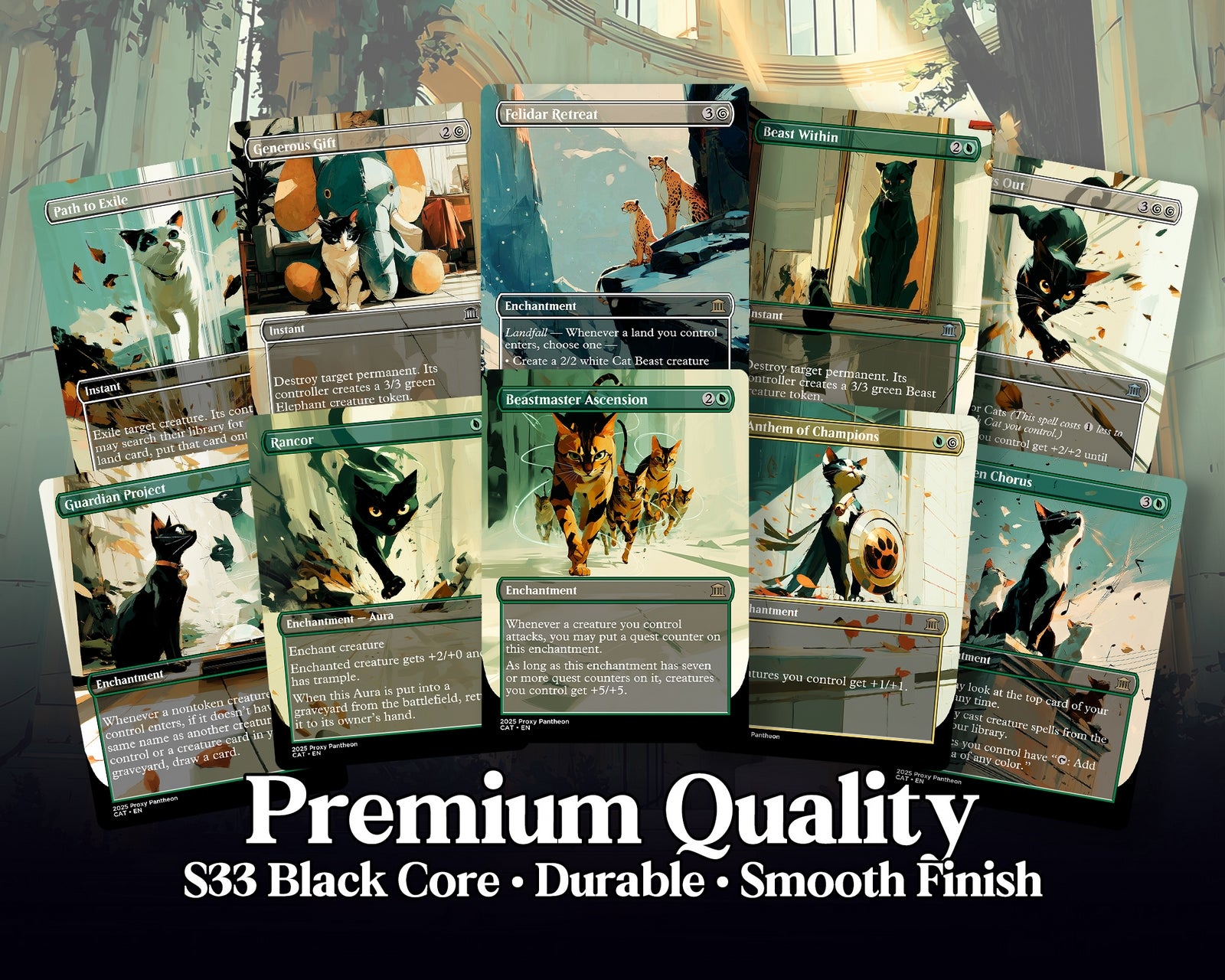 Cat Typal Commander Proxy Deck