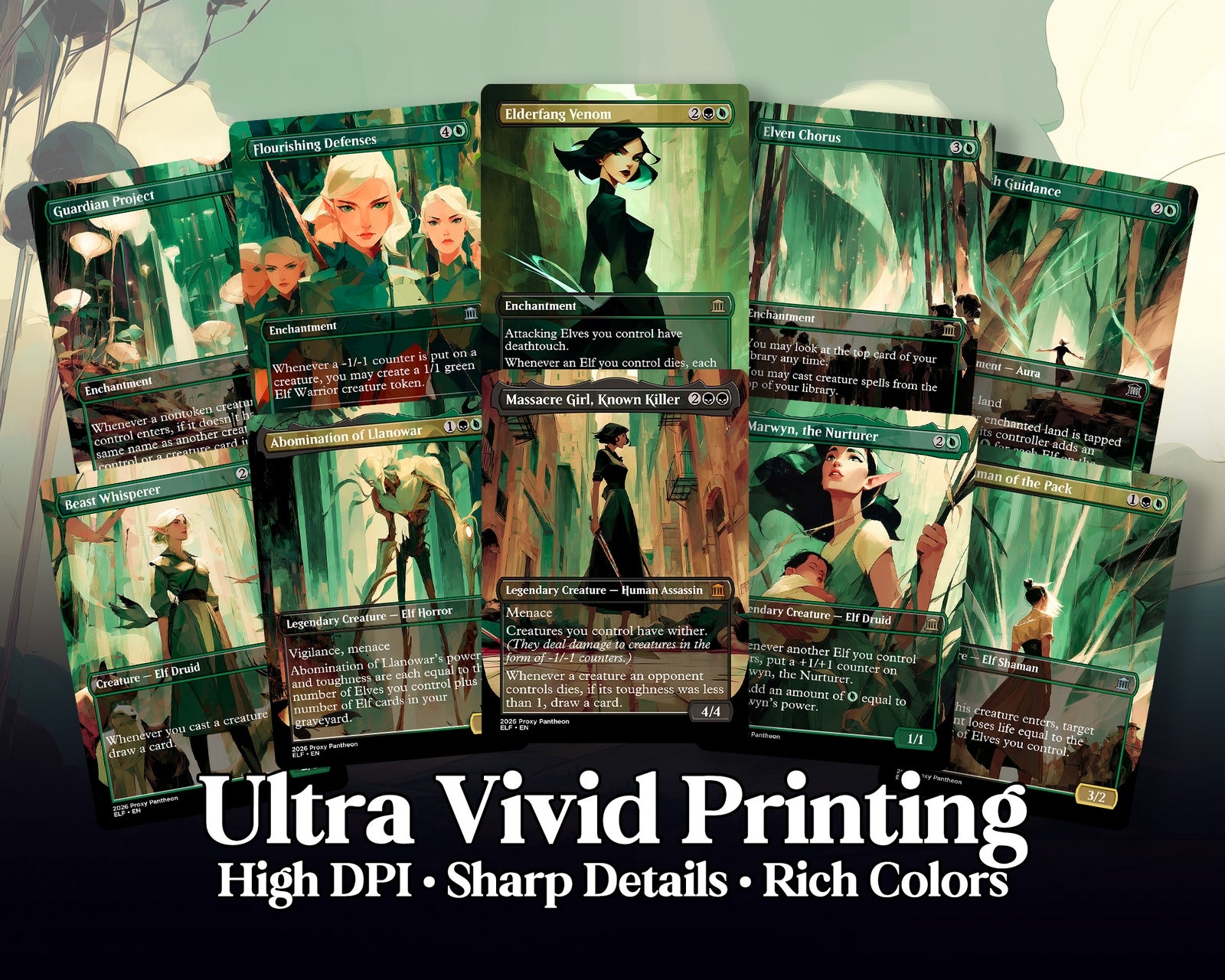 Elf Typal Commander Proxy Deck