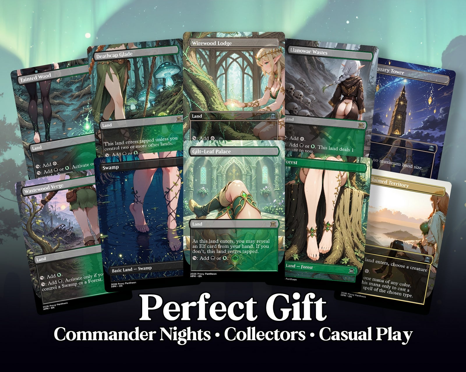 Elf Tribal Commander Waifu Proxy Deck