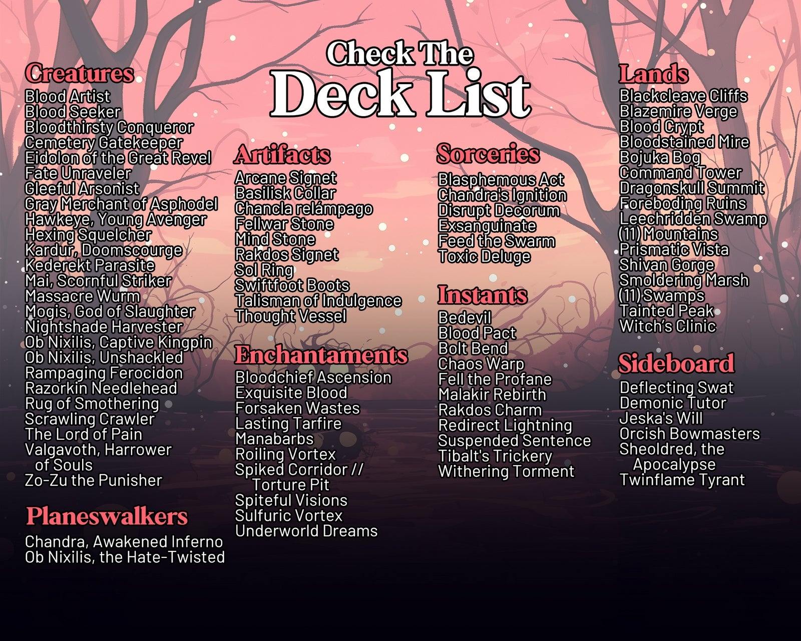 Group Slug Horror Commander Proxy Deck