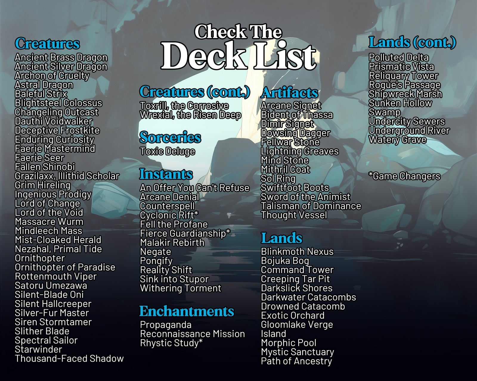 Ninjutsu Everything Commander Proxy Deck