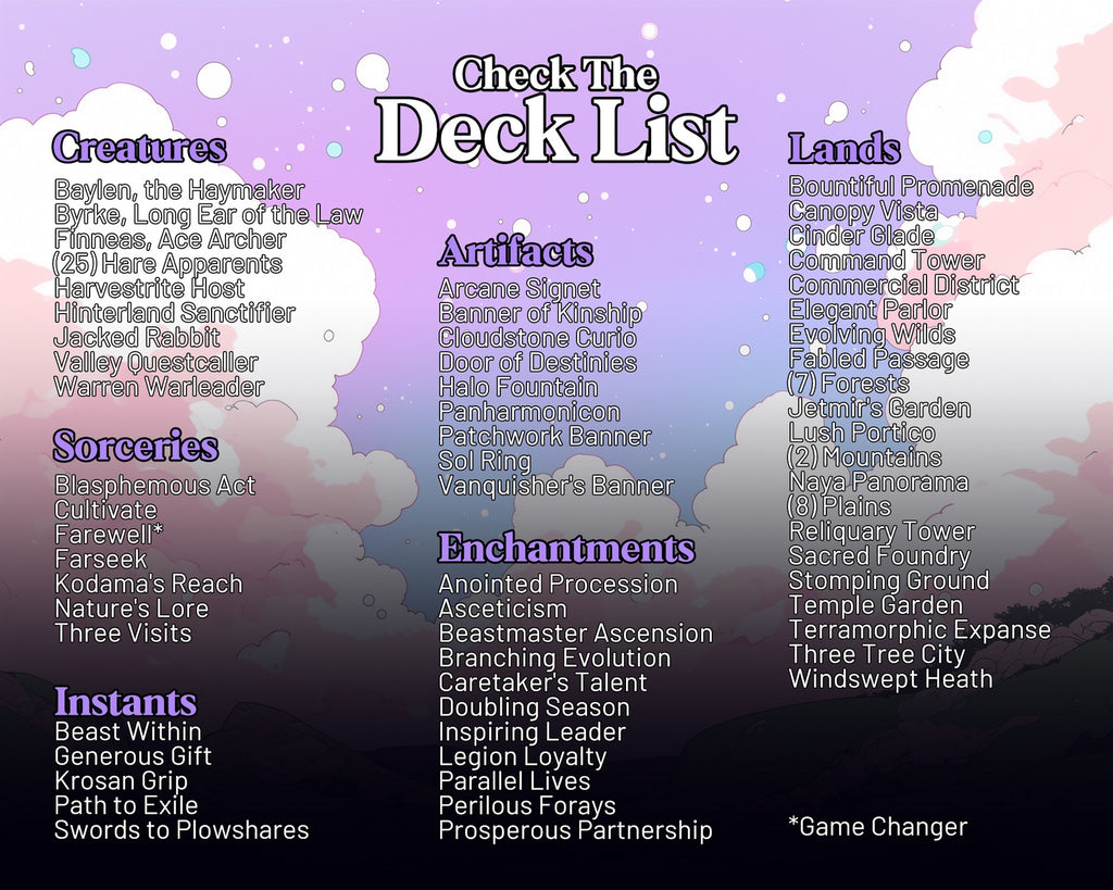 Hare Apparent Commander Proxy Deck