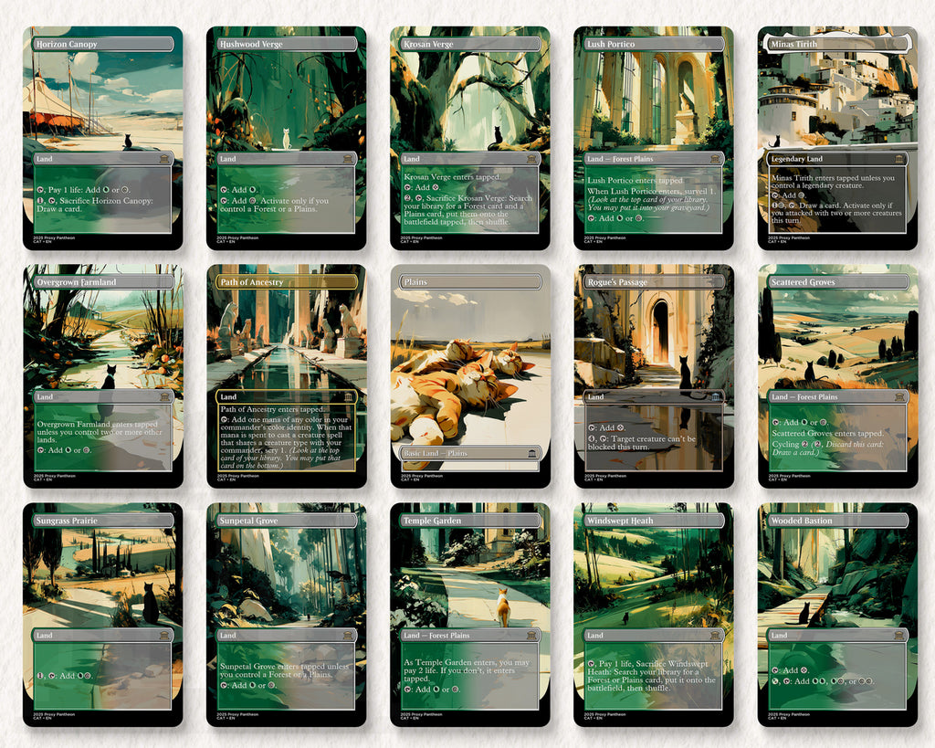 Cat Typal Commander Proxy Deck