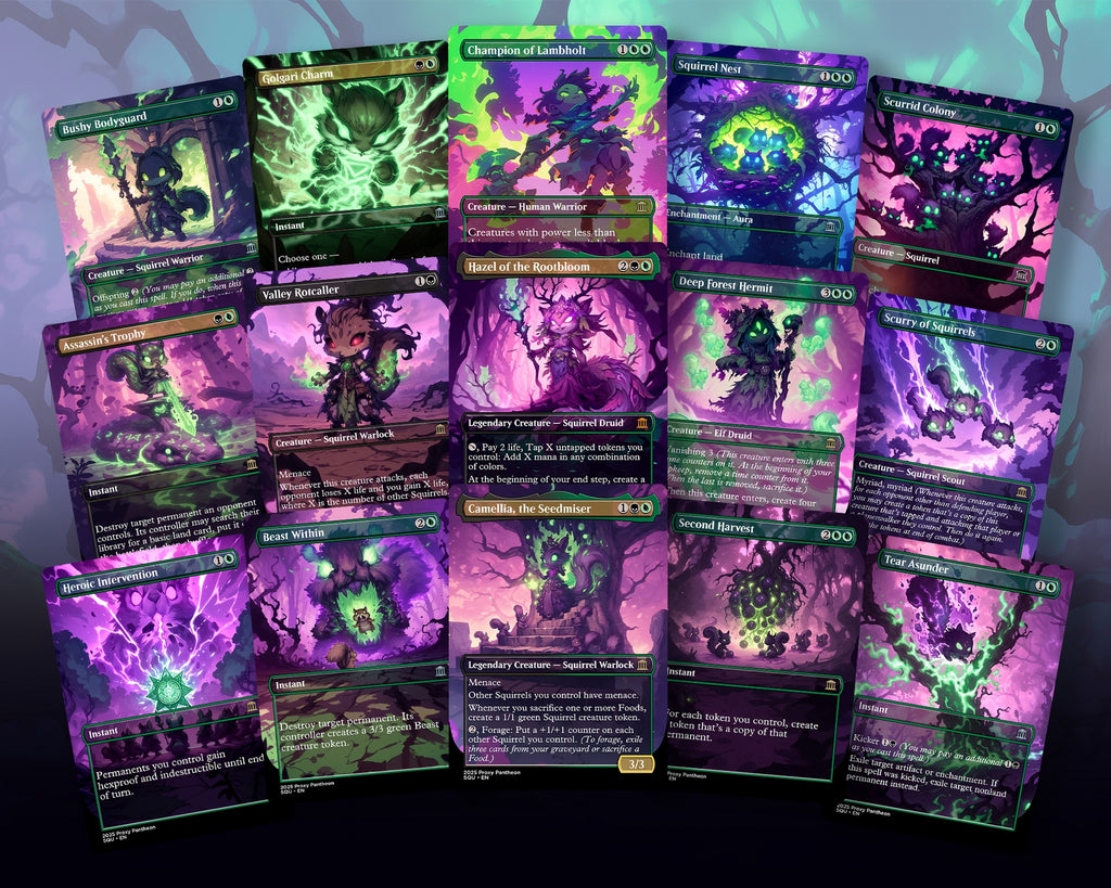 Squirrel Typal Commander Proxy Deck