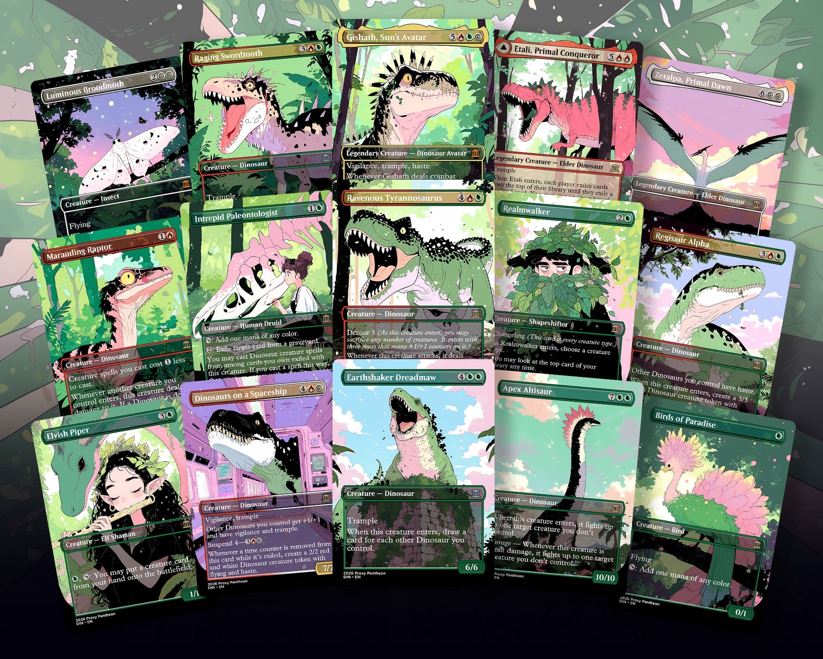 Dinosaur Tribal Commander Proxy Deck