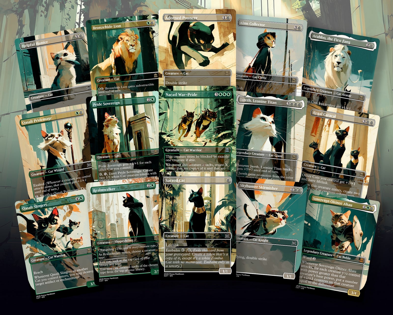 Cat Typal Commander Proxy Deck