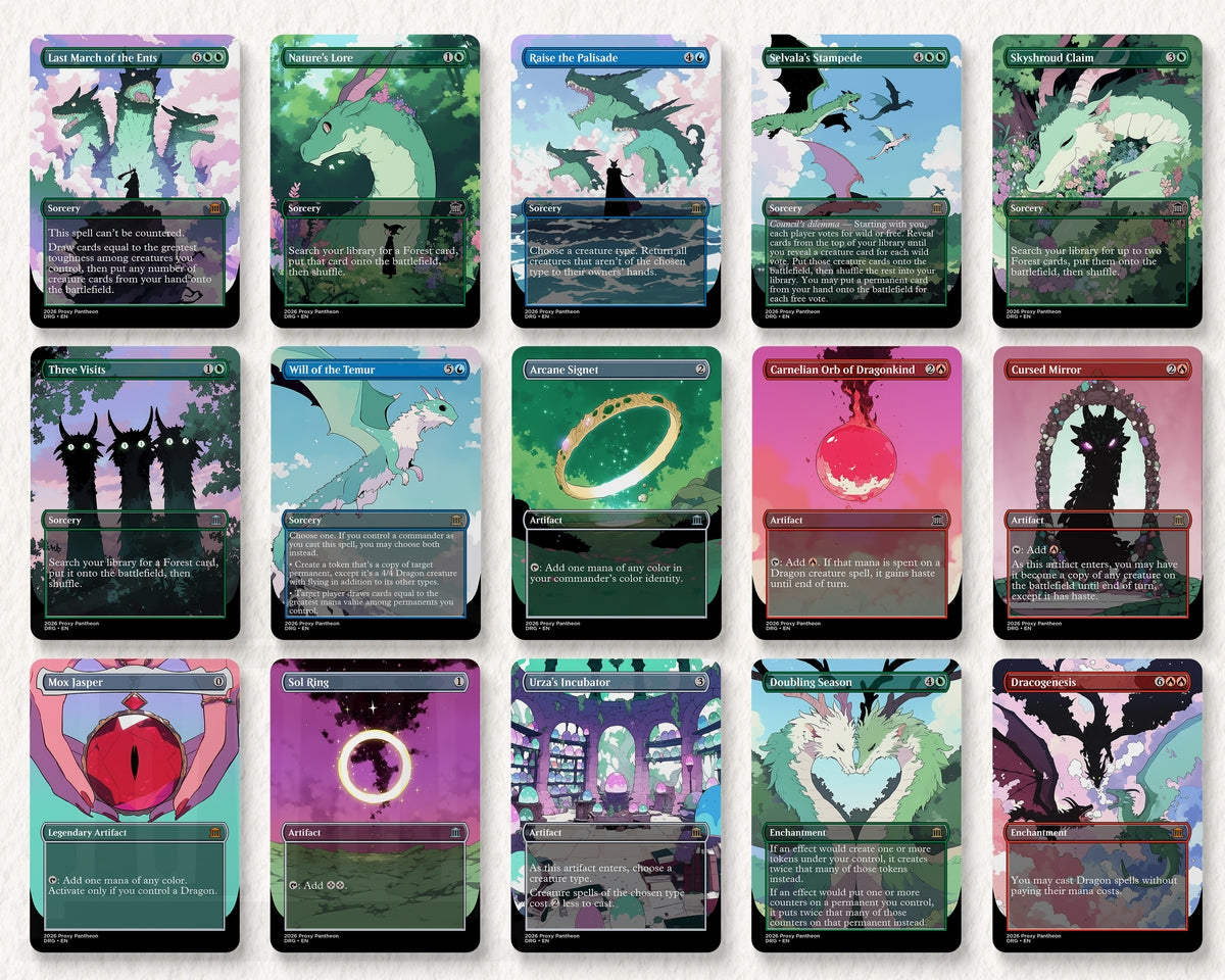 Dragon Typal Commander Proxy Deck