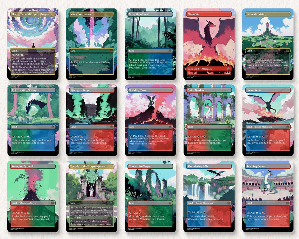 Dragon Typal Commander Proxy Deck