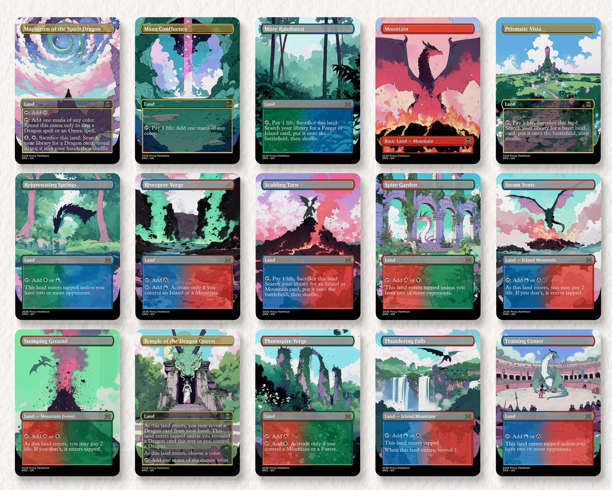 Dragon Typal Commander Proxy Deck