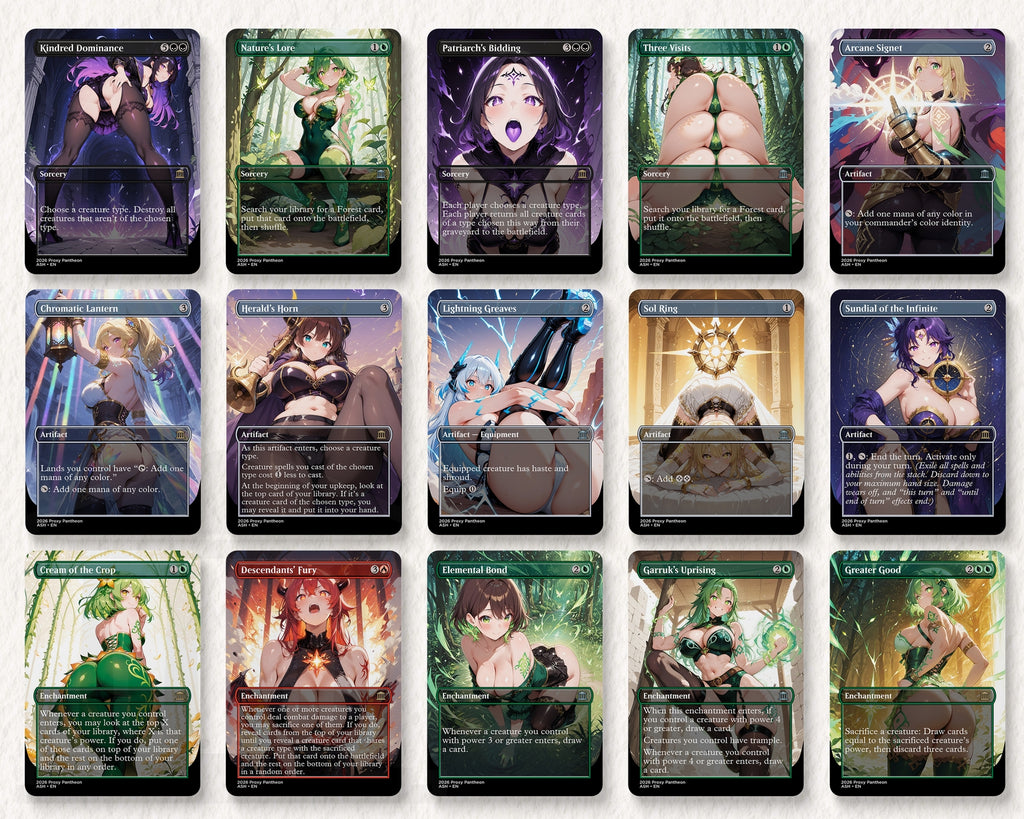 Elemental Tribal Commander Waifu Proxy Deck (Pre-Order)
