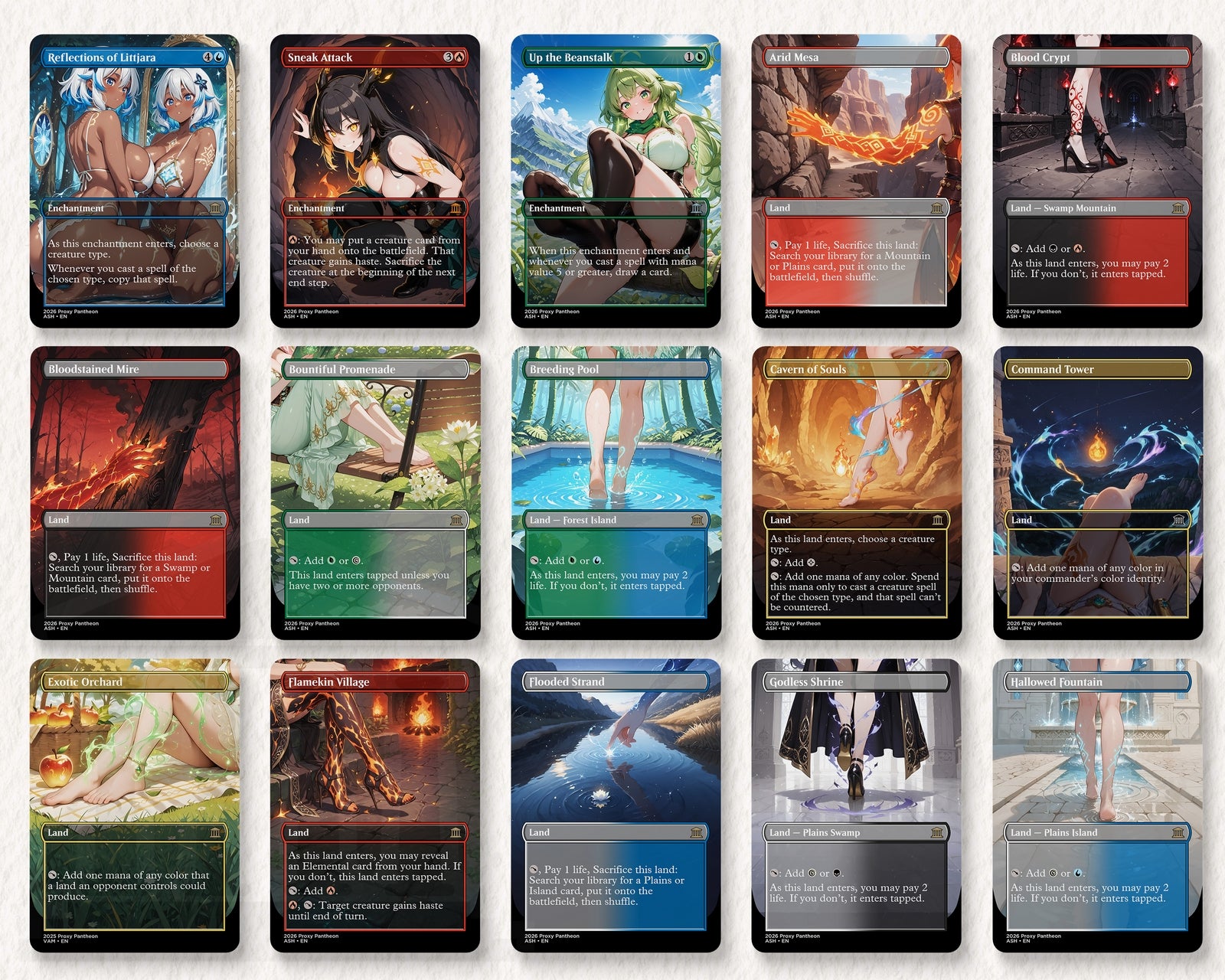 Elemental Tribal Commander Waifu Proxy Deck (Pre-Order)