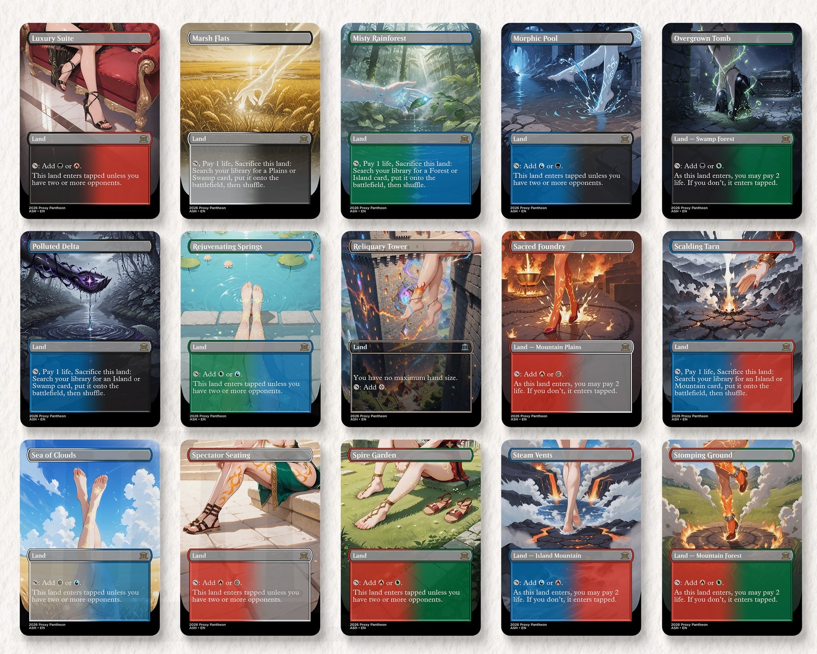 Elemental Tribal Commander Waifu Proxy Deck (Pre-Order)