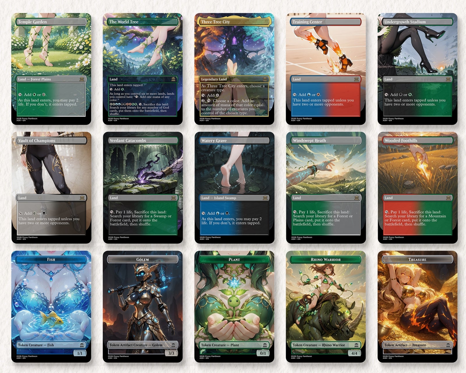 Elemental Tribal Commander Waifu Proxy Deck (Pre-Order)