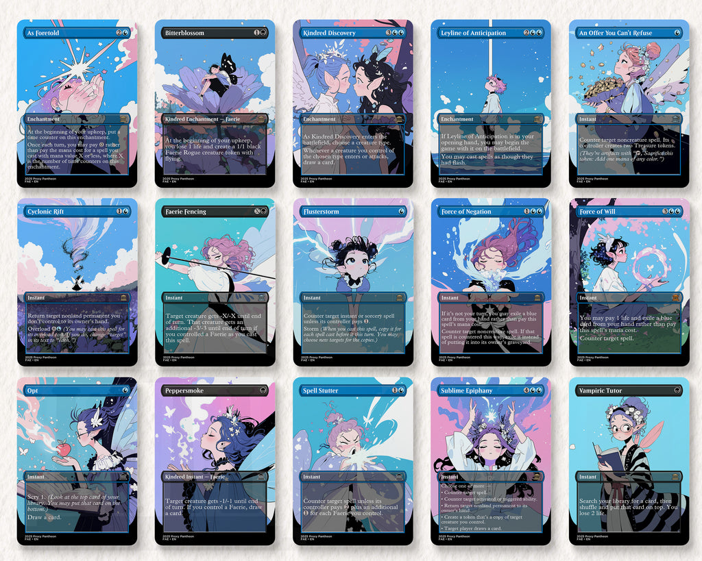 Faerie Typal Commander Proxy Deck