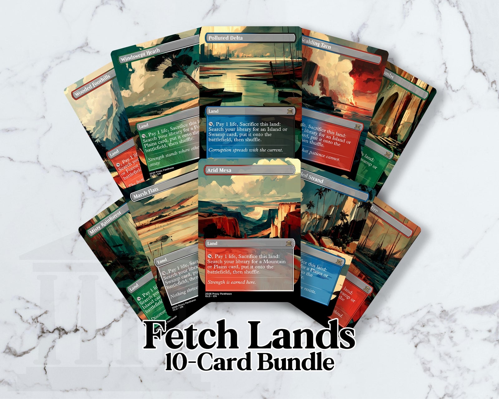 Fetch Land (Bundle Set) | Proxy Cards