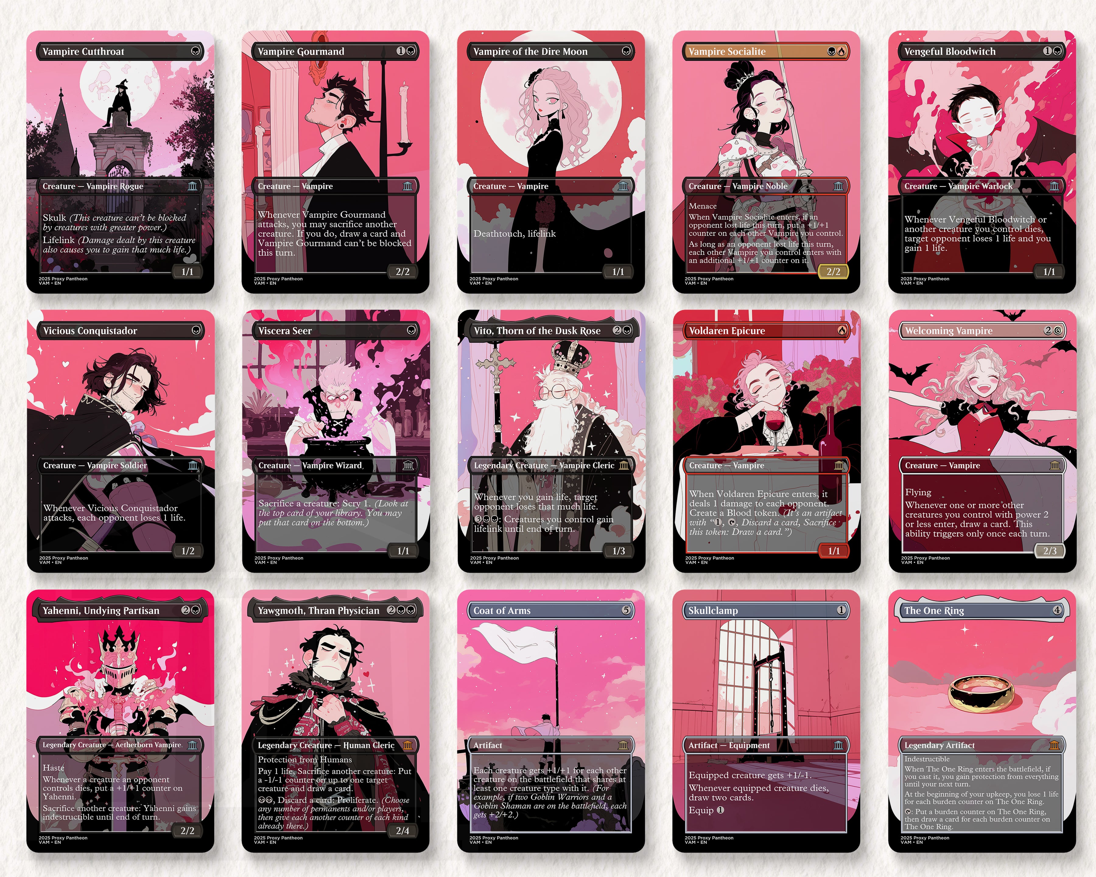 Vampire Typal Commander Proxy Deck