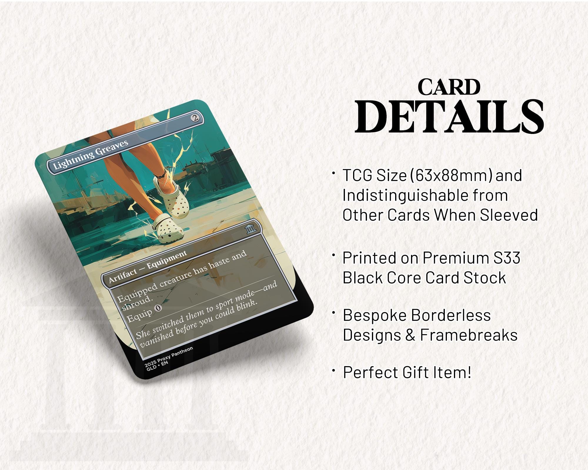 Lightning Greaves (Crocs) | Foil Proxy Card