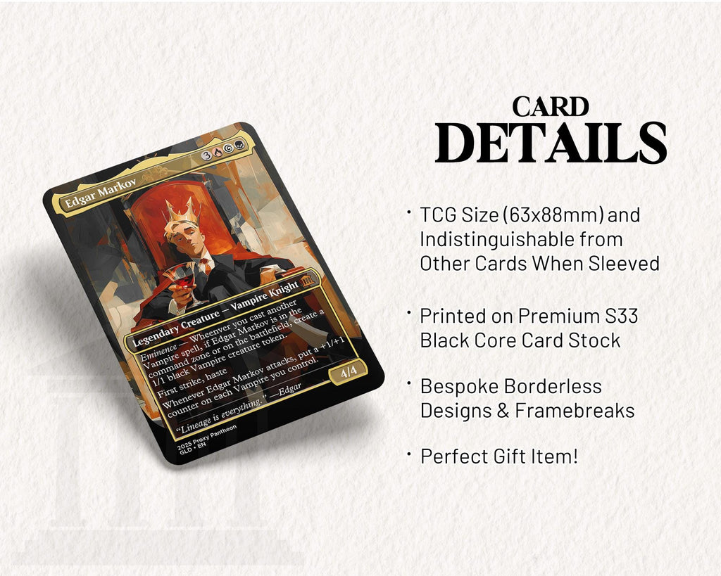 Edgar Markov | Foil Proxy Card