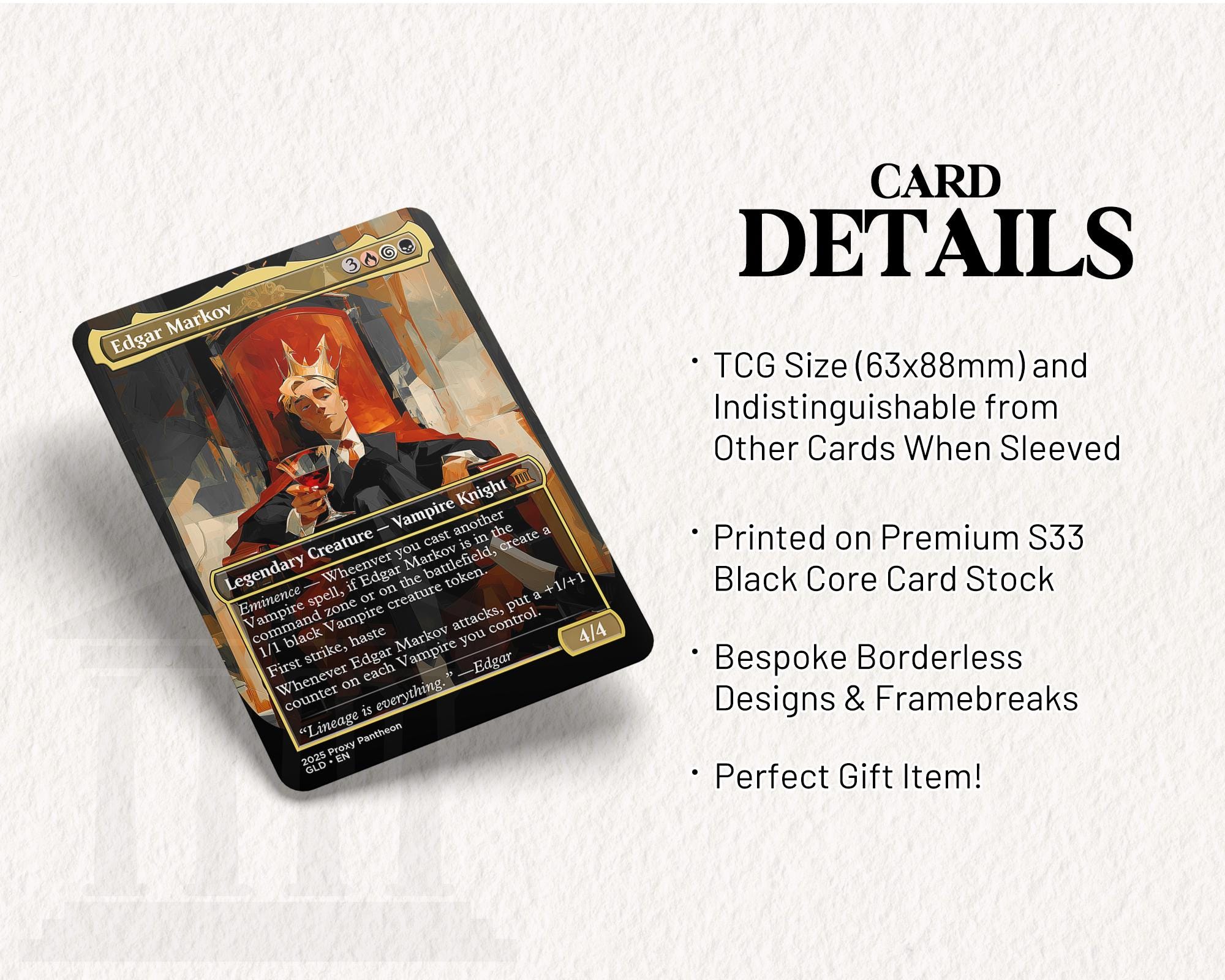 Edgar Markov | Foil Proxy Card