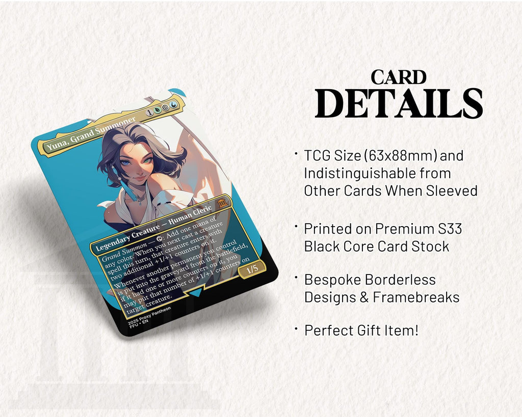 Yuna, Grand Summoner | Foil Proxy Card