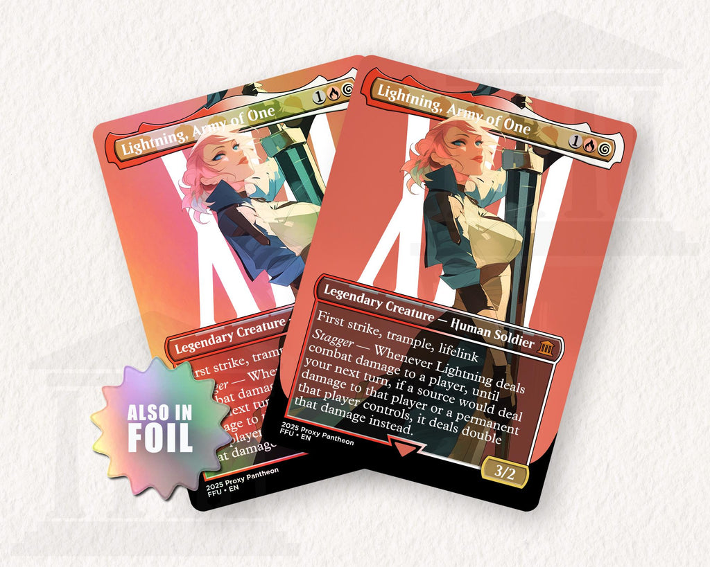 Lightning, Army of One | Foil Proxy Card (Sword)