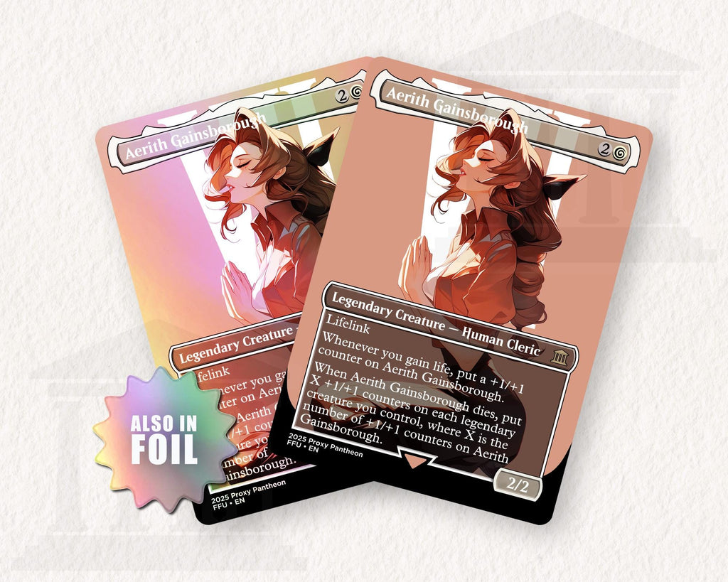 Aerith Gainsborough | Foil Proxy Card (Up)