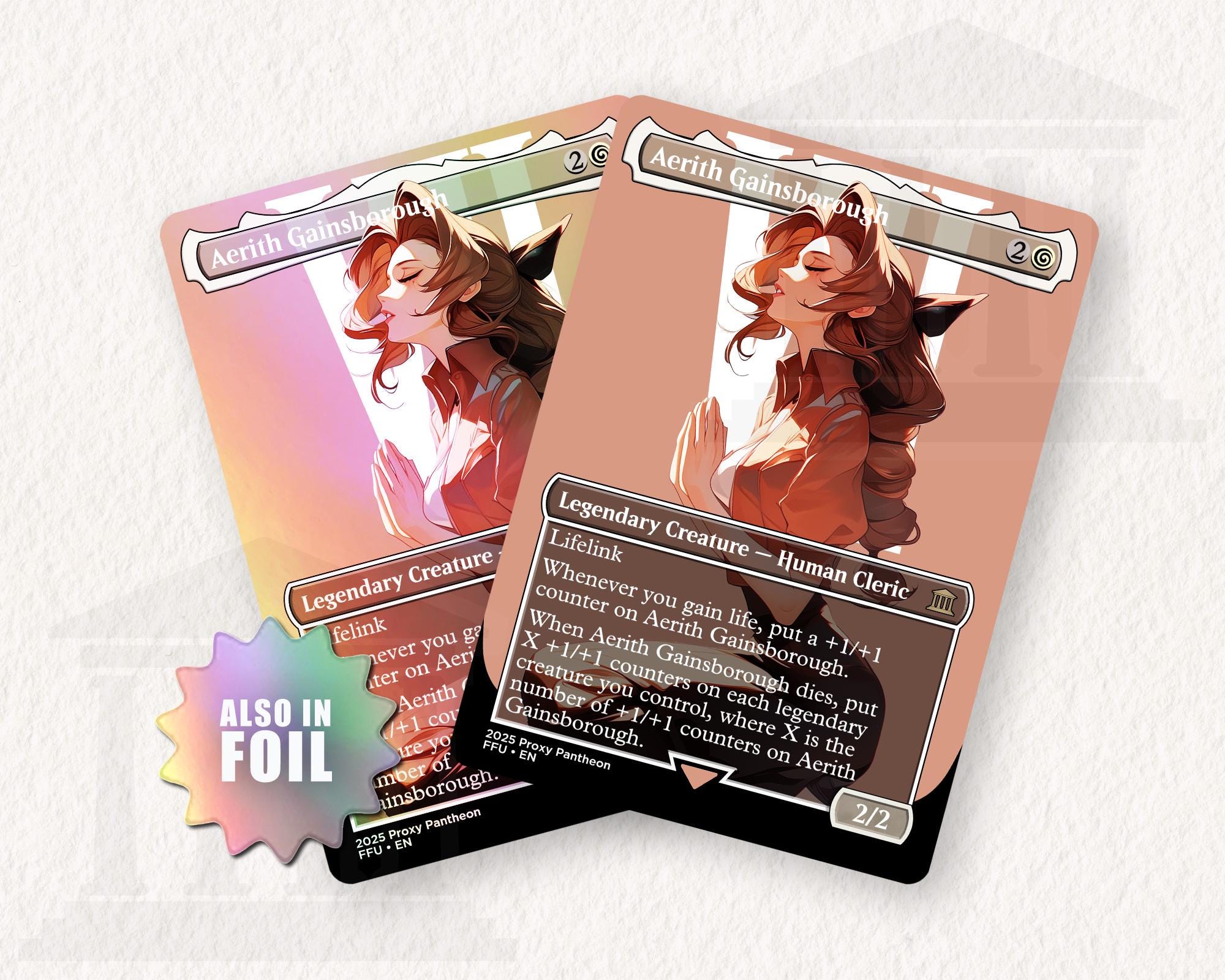Aerith Gainsborough | Foil Proxy Card (Up)