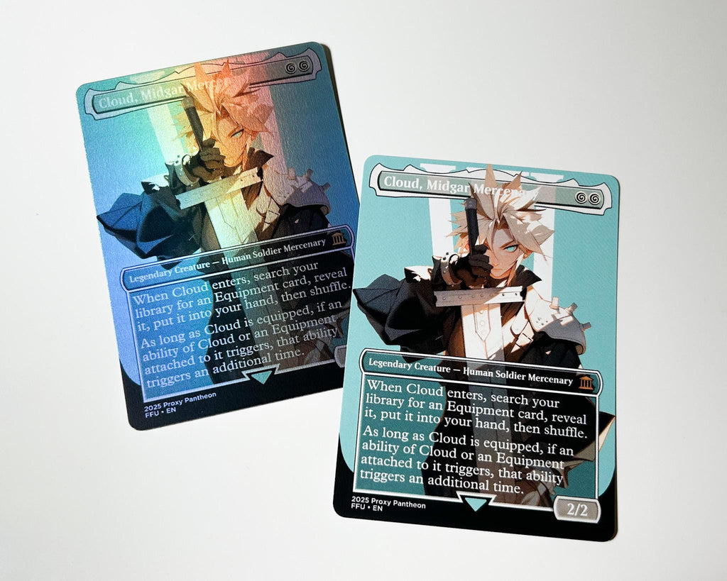 Cloud, Midgar Mercenary | Foil Proxy Card (Sheath)